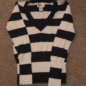 New So Juniors Striped Lightweight Sweater